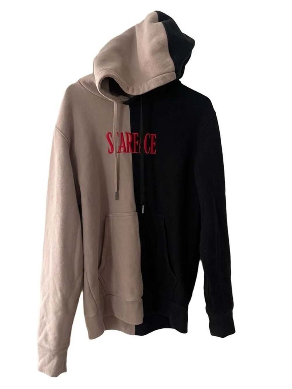 Scarface The World Is Yours Colorblock Hoodie - Beige/Black